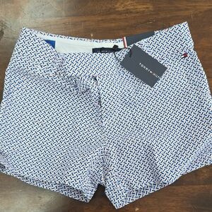 Tommy Hilfiger Kid's Geometric Blue and White Shorts